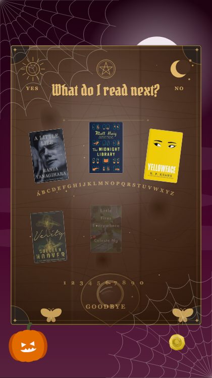 Ask the Board · Wood — The planchette picks your next read
