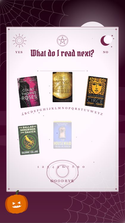 Ask the Board — The planchette picks your next read